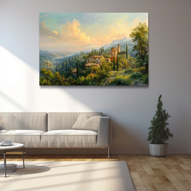 Tuscan Landscape Oil Painting